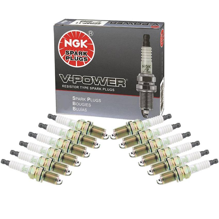 Mercedes Spark Plug Set (12 Pieces) (VPower) (Gap 0.044) NGK